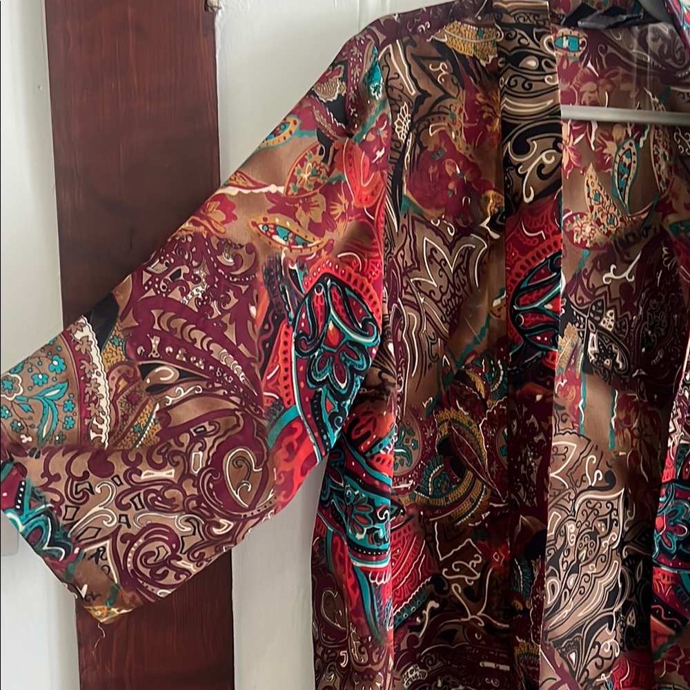 Colorful Paisley Kimono Cardigan